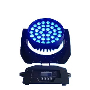 Luz Led de Escenario 4 en 1 RGBW con cabeza móvil, atenuación de luz DMX512, Control automático de sonido, superventas de fábrica, 10W x 36 Uds.