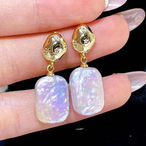 Accesorio de Plata S925 para Manualidades, Soporte para Uñas y Orejas con Cuentas Redondas de 8-15 mm, Perlas Sueltas 21321 - Product Image 1