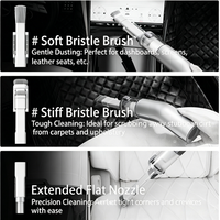 Accessoire de voiture promotionnel, aspirateur X001-Brush 2S sans fil, batterie ABS, aspirateur portatif, logo personnalisé, aspiration 5500pa