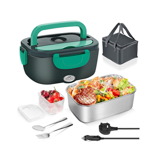 110v/12v Portable 3 en 1 réchauffeur de nourriture chauffant la boîte à lunch électrique, électrique - Product Image 1