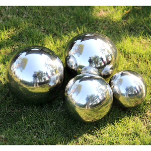 Esfera Decorativa Grande para Jardín de 50 cm (500 mm), Acero Inoxidable 304 de 1 mm de Espesor, Pulido Espejo, Soldadura AiSi, Esfera de <span class=keywords><strong>20</strong></span> Pulgadas - Product Image 1