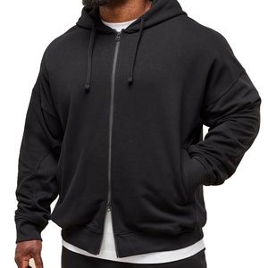Sudadera con Capucha para Hombre, Versión Holgada con Cierre, Material de Algodón, Tallas Grandes, Suministro Directo Exclusivo del Fabricante - Product Image 2
