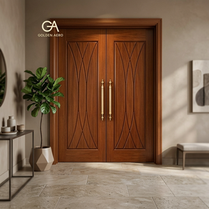 Porte d'entrée Golden Aero Premium à âme pleine avec design classique et panneaux latéraux décoratifs - Product Image 1