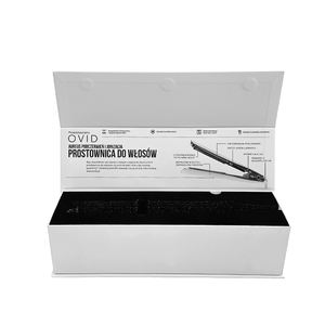 กล่องของขวัญสำหรับเครื่องหนีบผมแบบแข็ง ผลิตภัณฑ์ดูแลเส้นผมและความงามแบบกำหนดเอง บรรจุภัณฑ์พรีเมียม กล่องกระดาษแม่เหล็กพร้อมแผ่น EVA ด้านใน - Product Image 4