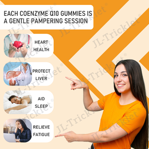 Julong OEM CoQ10 Gummies cair diisi CoQ10 Gummy suplemen Jantung kesehatan Vegan Ultra penyerap tinggi koenzim Q10 Gummy - Product Image 4