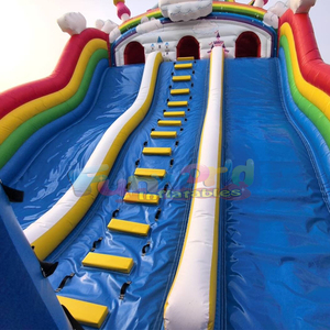 Parque de juegos inflable gigante para niños al aire libre con tobogán inflable de unicornios para niños pequeños - Product Image 4