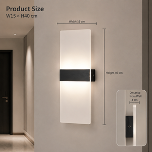 Applique Murale LED Moderne en Acrylique pour Intérieur, Décorative, Fixation Murale, Maison, Hôtel, Chambre, Salon, Couloir, 3000K 6000K - Product Image 4