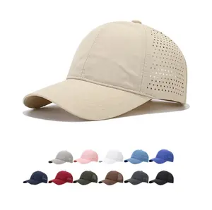 החדשים החדשים זיעה-סופג זיעה כובעי ספורט רשת נושם הגנה מפני השמש כובעים לגברים 6 פנל מעוקלים גולף