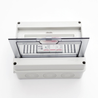 Boîtier de distribution électrique complet HT 8 voies en plastique ABS, coffret de jonction HT, panneau de commutation monté, boîtier de distribution électrique