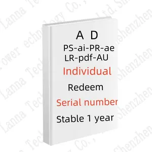 Genuine individuelle A D B 1 App PS-Ai PDF 1 Jahr Aktivierungs-Lizenzcode Einlösen Seriennummer Exklusive Software