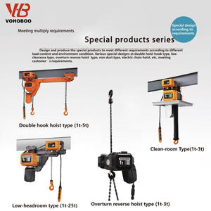 Palan à chaîne électrique à double vitesse 1T 2 <span class=keywords><strong>3</strong></span> tonnes 5T 10 tonnes Grue de levage personnalisée Ascenseurs électriques avec chariot - Product Image 3