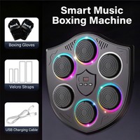 EPT Smart Music Electronic Home Fitness Trainer Machine Sport Toy with Bluetooth - Wall Mounted Light-Up Punching Target Toy