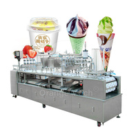 MY Compote Appel Jam Machine à remplir les bacs à crème glacée entièrement automatique 4 voies Ligne linéaire