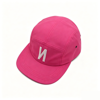 Gorra Unisex Personalizada de 5 Paneles con Visera Plana, Parche con Logotipo y Patrón de Letras, Estilo Casual Hip Hop Urbano, para Fiestas al Aire Libre, Viajes y Campamentos