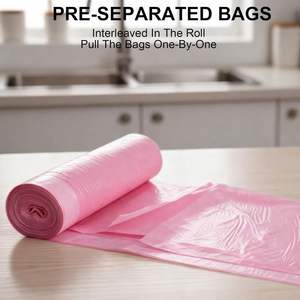 Bolsas de Basura con Cordón, Multiusos, Extra Gruesas, Resistentes a Roturas, Ecológicas, Reciclables, para Oficina, Hogar y Hospital - Product Image 5