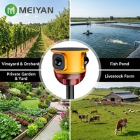 Répulsif Solaire Intelligent 360 Degrés pour Animaux avec Télécommande, Répulsif Ultrasonique pour Oiseaux, Prix Usine, Moule Privé