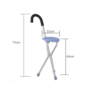 Canne de marche pliante avec siège pour personnes âgées Inum, canne souple avec siège - Product Image 6