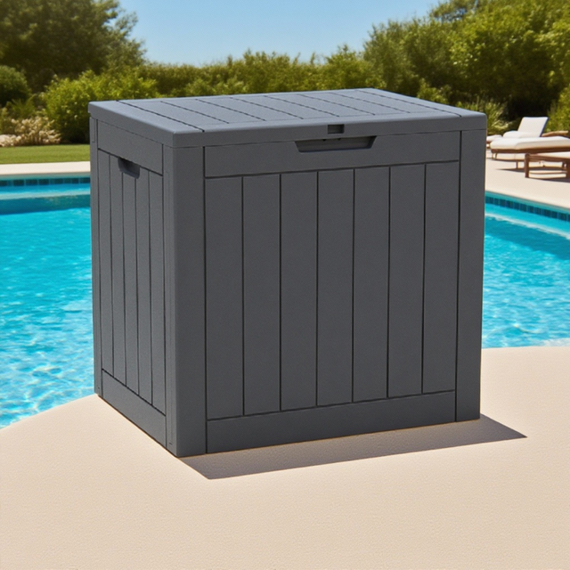 Rolling Decked Tool Box & Cabinet with Plastic Bins for Xmas Tree Storage Organizer