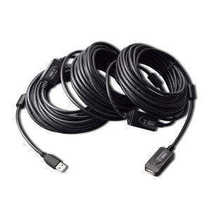 Cable de extensión <span class=keywords><strong>usb</strong></span> negro transparente, <span class=keywords><strong>20</strong></span> <span class=keywords><strong>metros</strong></span>, macho a hembra, con 2 IC, disponible - Product Image 4