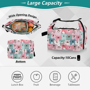 Nouveautés Tendances 2025 – Sac Isotherme Hawaïen Personnalisé à Motifs de Dessins Animés Mignons – Sac Repas Thermique - Product Image 5