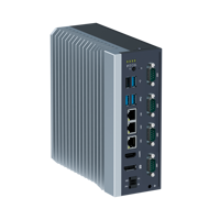 Mini PC Fanless Intel N97 à Faible Consommation, 8/16 Go DDR5, Stockage 128 Go-1 To, DP HD, 4 USB, I210, DC 9-36V pour Contrôle de Mouvement
