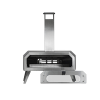 Hyxion four à Pizza en acier inoxydable indépendant R & D 12 pouces noir mini table degrés four à Pizza à gaz