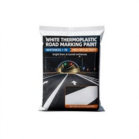 Peinture thermoplastique blanche pour marquage routier, revêtement de chaussée à haute réflectivité pour lignes de circulation des tunnels et des autoroutes