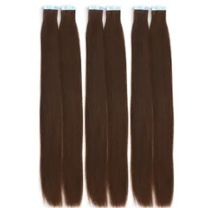 Hair extension wholesale real remy virgin hair product 8''-30'' popular style tape hair extension wig