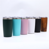 Harga Pabrik Logo Sesuai Pesanan Hadiah Promosi Cangkir Termos Vakum Isolasi Kapasitas Besar 20oz Bahan Stainless Steel dengan Tutup