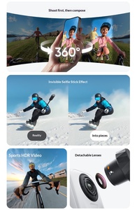 Caméra d'action <span class=keywords><strong>Insta</strong></span> 360 X4 Air 8K étanche, double écran, grand angle, légère, portable, panoramique, idéale pour les voyages - Product Image 6