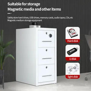 4 Drawer Metal Fireproof Office Cupboard File Cabinet Steel Safe File Cabinet Fire Resistant Metal Filing Cabinets