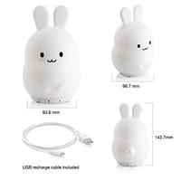 Lampe led double face en silicone, design musical, mini usb, hello kitty, licorne, œuf, boba, veilleuse, pour enfants, loisirs