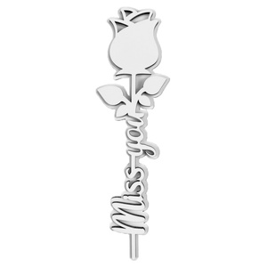 Articles de mode à faire soi-même, sublimation sur MDF, rose en bois, festival, photo personnalisée, papillon amoureux, petit cadeau pour la fête des mères - Product Image 5