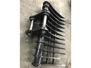 12 Ton Excavator Attachments Forestry Rakes 1700mm Root Rake For Sale