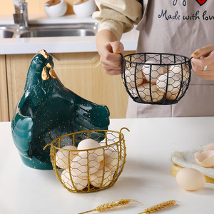 Resin Hen Egg <b>Storage</b> Basket <b>Kitchen</b> Decorative Container Freshness Preservation Food <b>Storage</b> - Product Image 2