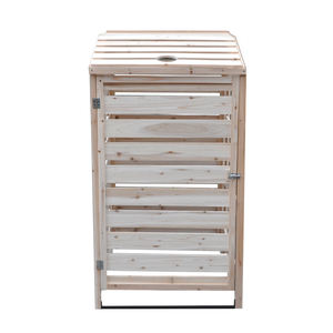 Mobili per esterni per giardino fatto a mano in legno bidoni della spazzatura bidone dei rifiuti per strada esterna in legno spazzatura Shish - Product Image 2