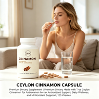 Capsules de cannelle de Ceylan en marque privée pour la santé cardiaque, favorisent une circulation saine, complément de cannelle de Ceylan