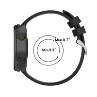 Bracelet de montre intelligente 20mm Bracelet en silicone sport Accessoires Bracelet en silicone pour Garmin Forerunner 55 158 245 245M 645