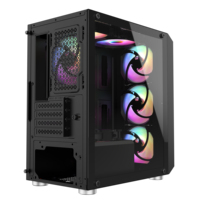 AntarcChill Design Game PC Case Computer Case Micro ATX USB3.0 Tempered Glass Hot Selling Factory New Aluminum Alloy Stock
