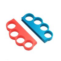 Poignée de jeu sans fil en plastique TPU pour manette Joy-Con avec attache pour les doigts