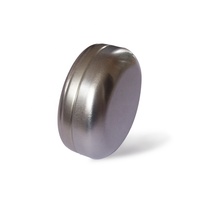 Pot rond en aluminium argenté de 100ml avec couvercle de glissement Conteneur de stockage de savon Boîte de pot en métal de cire de pommade en étain