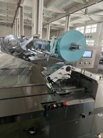 Machine d'emballage de biscuits en forme de coussin, alimentation manuelle, machine d'emballage flow-pack