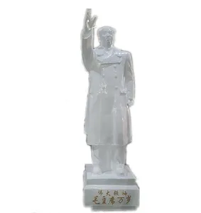 毛主席雕塑毛泽东立像玉像伟人雕像