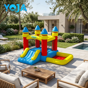 Castillo Inflable YOJA Oxford para Niños, Uso Doméstico, Pequeño Castillo Inflable para Bodas, Diversión para Niños Pequeños, Certificado CE, 1 Año de Garantía - Product Image 1