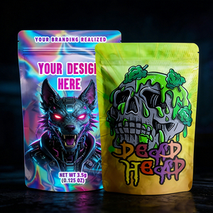 ถุงซิปล็อคแบบตั้งได้ พิมพ์ลายตามสั่ง ทนทาน ป้องกันกลิ่น ผลิตจากฟอยล์อะลูมิเนียมและโพลีเอสเตอร์ ขนาด mm - Product Image 2