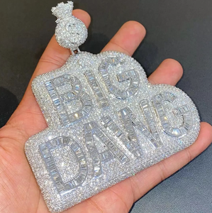 Pass <strong>Diamond</strong> <strong>Tester</strong> Hip Hop Fine Jewelry S925 Vvs <strong>Moissanite</strong> <strong>Diamond</strong> Iced Out Custom <strong>Moissanite</strong> Pendant Hiphop - Product Image 5