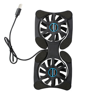Octopus Laptop Cooling Pad Dual <b>Fan</b> USB Powered Air-Cooled Plastic Foldable Portable Cooler For Notebook <b>Computer</b> - Product Image 1