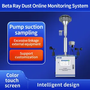 Urban Ambient Beta-ray Dust Online Monitor Particulate Matter Pm2.5 Pm10 Tsp Detection Continuous Air Quality Monitor System