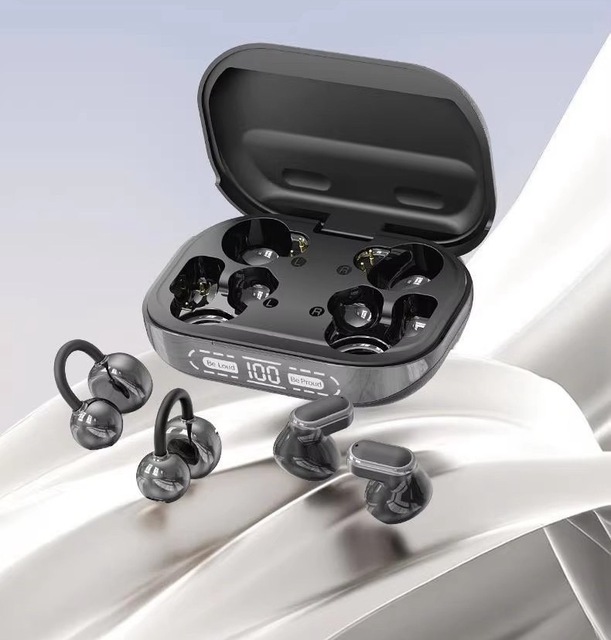 2026 New 4-in-1 Wireless Earbuds with Dual-Mode Ear-Clip Design Digital Display JL Chipset for Sports & Sleep