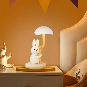 Cute Rabbit Bedroom <b>Bedside</b> Light Instagram Style Decorative Atmosphere <b>Table</b> Light Three Color Adjustable <b>Small</b> Night Light - Product Image 2
